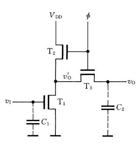 有比型動態(tài)MOS反相器圖

